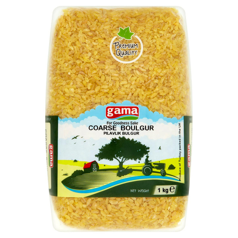 Gama Coarse Boulgur Wheat Grain 1kg Pack, UK version