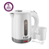 Russell Hobbs Travel Kettle White 850ml, imported from the UK