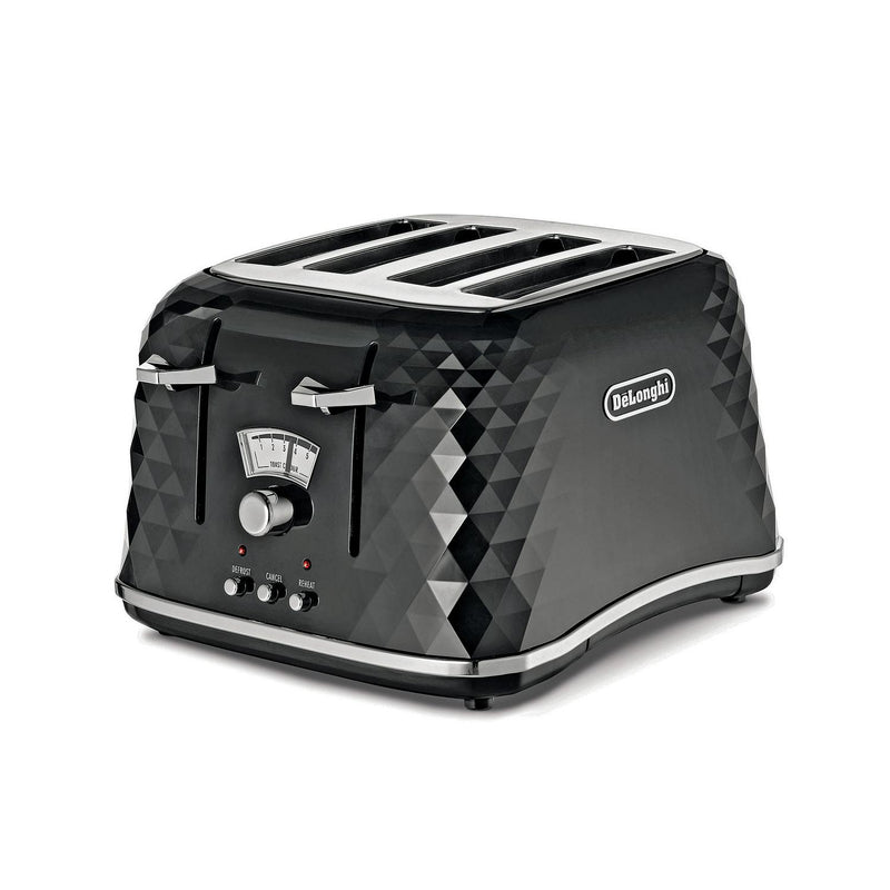 De'Longhi Brillante 4-slice toaster black - British product