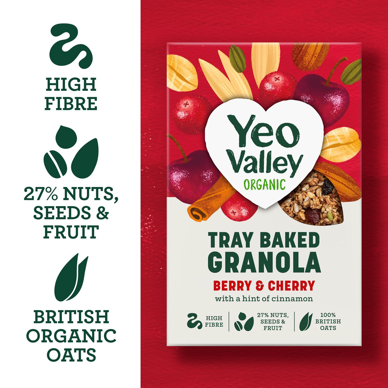 Yeo Valley granola berry and cherry 360g - British product