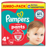 Pampers Baby Dry Nappy Pants Size 4+ 66 count, imported from the UK