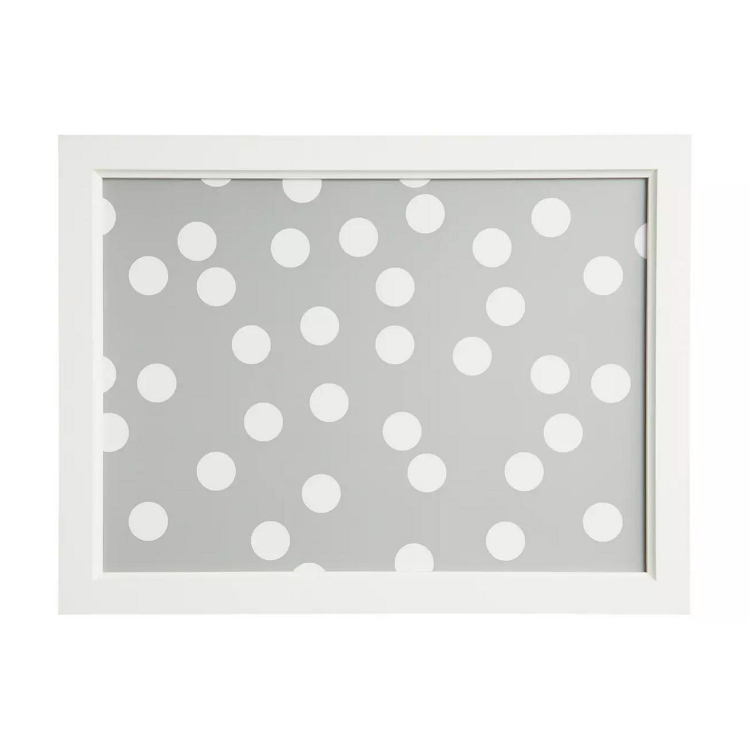 Habitat Grey Spot Lap Tray Fabric Cushion L44cm W33cm, UK version
