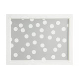 Habitat Grey Spot Lap Tray Fabric Cushion L44cm W33cm, UK version