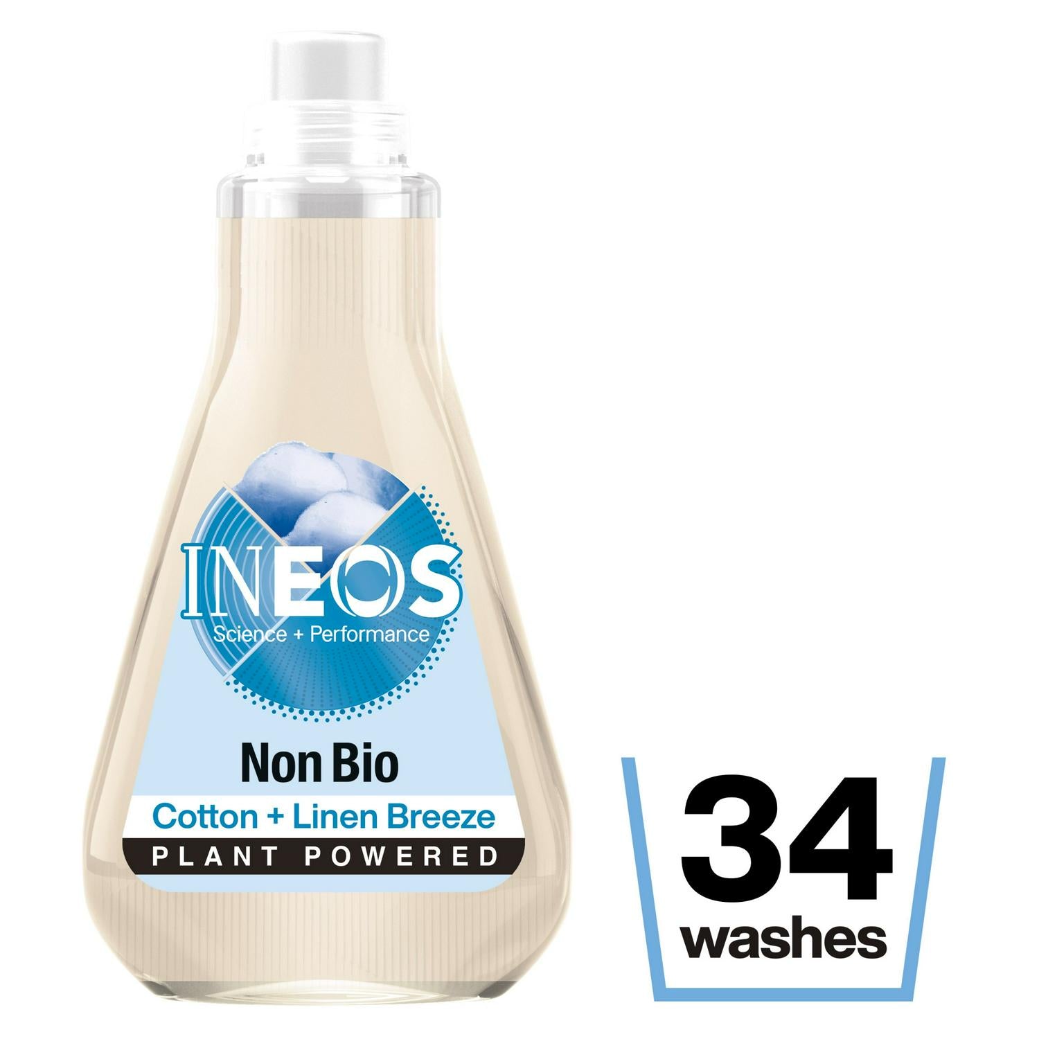 Ineos Cotton Linen Breeze Laundry Detergent 34 Washes, UK version