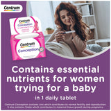 Centrum Conception Folic Acid Supplements 30 Tablets - British product