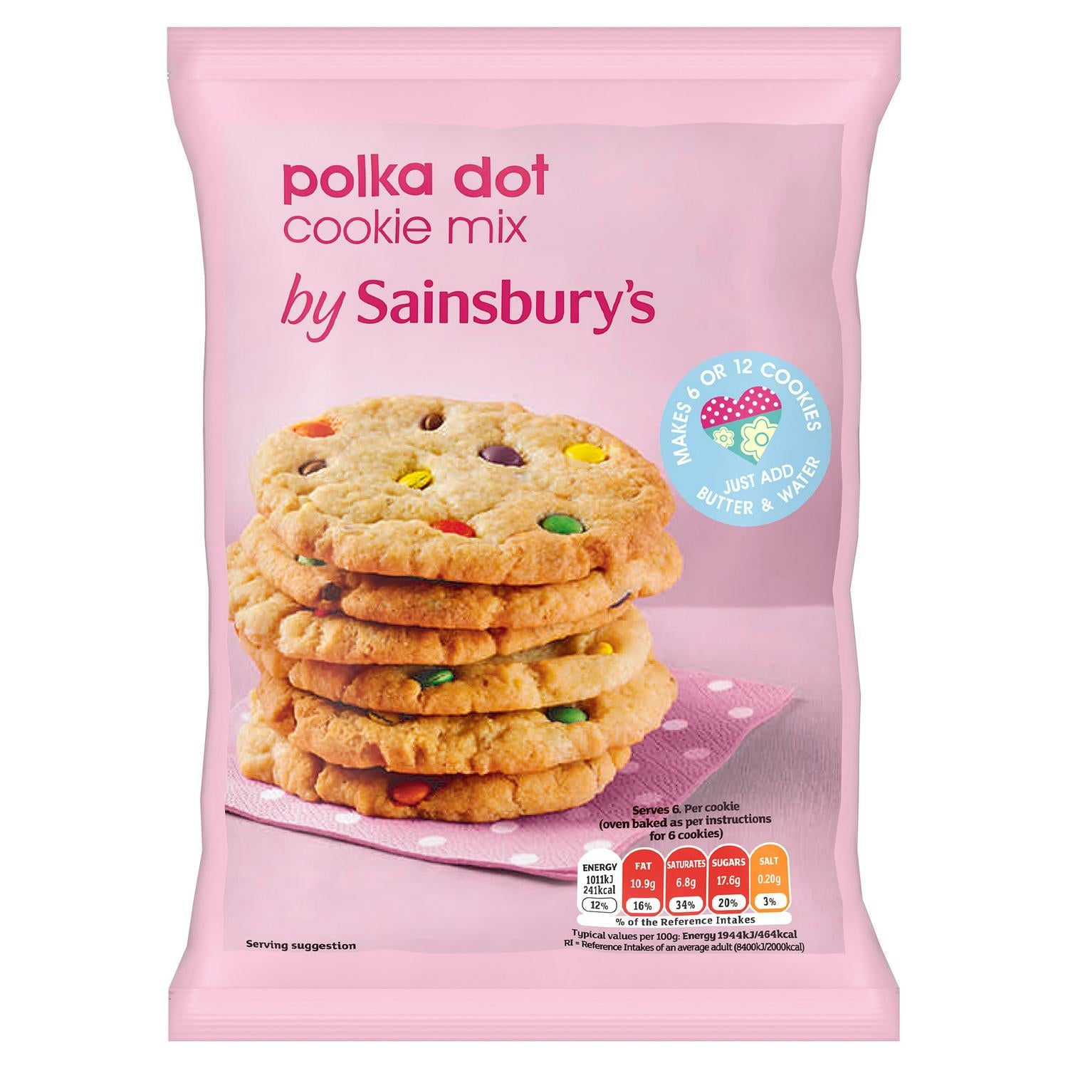 Sainsbury's Polka Dot Cookie Mix 275g