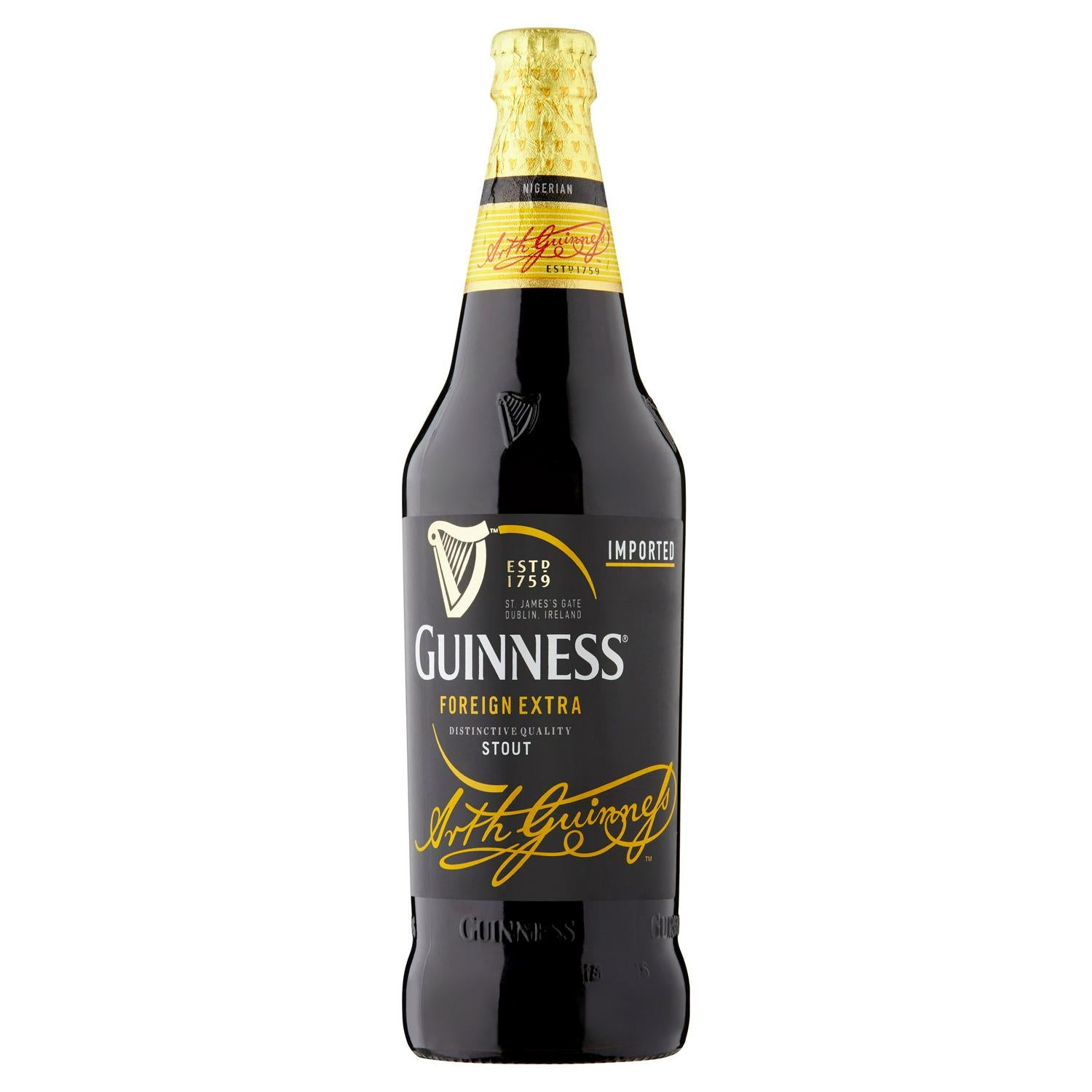 Guinness Foreign Extra Stout-øl 600 ml, britisk versjon