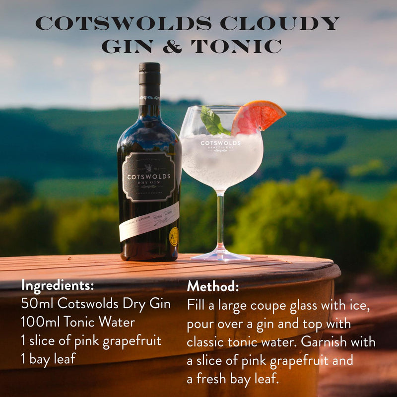 Cotswolds Distillery Premium Dry Gin bottle 70cl - British product
