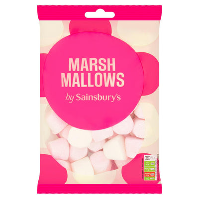 Sainsbury's vanilje- og bringebærmallow 400g