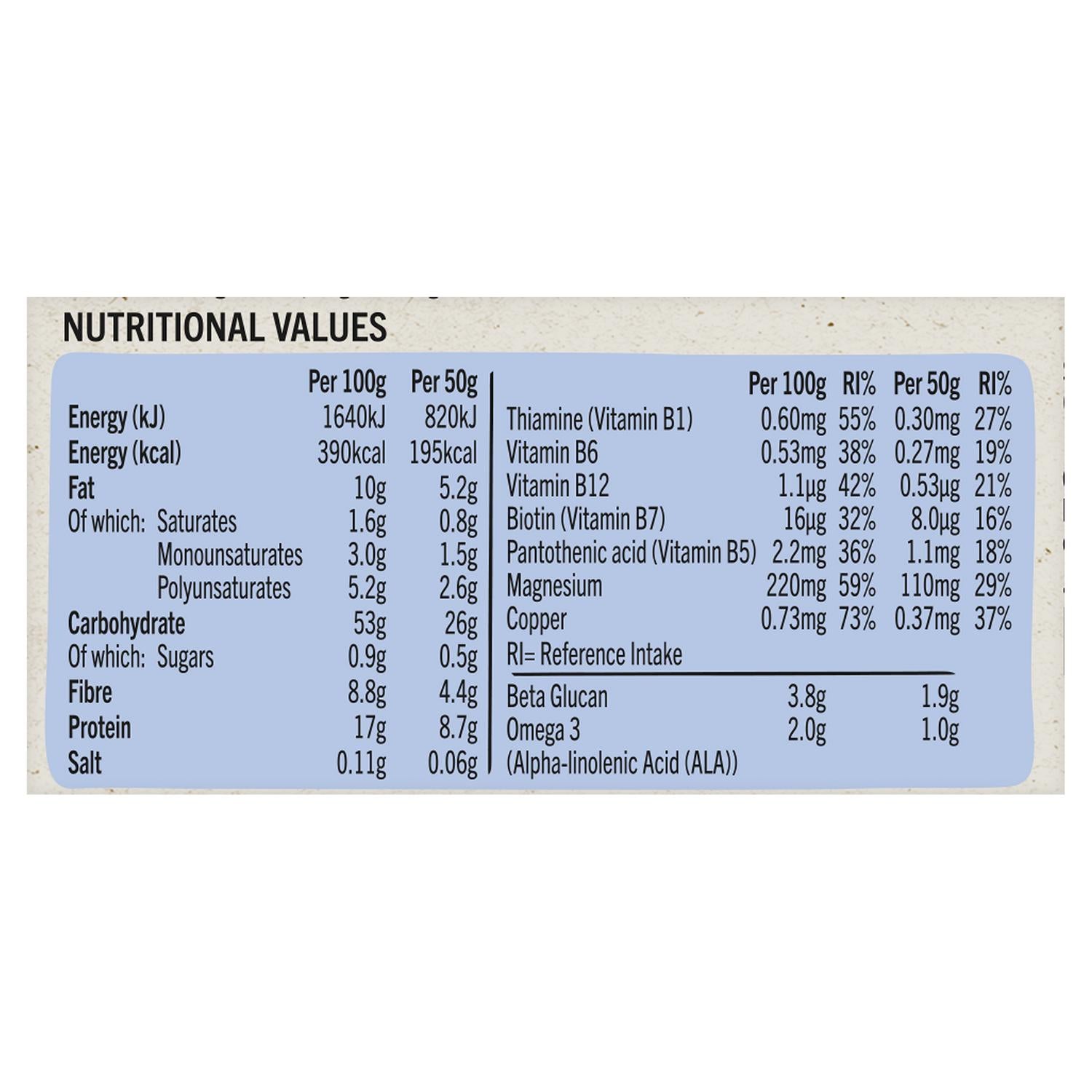 Linwoods overnight oats original energy 300g, UK version