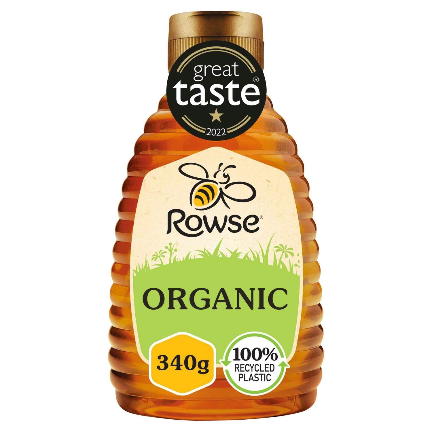 Rowse Organic Squeezy Honey 340g, imported from the UK