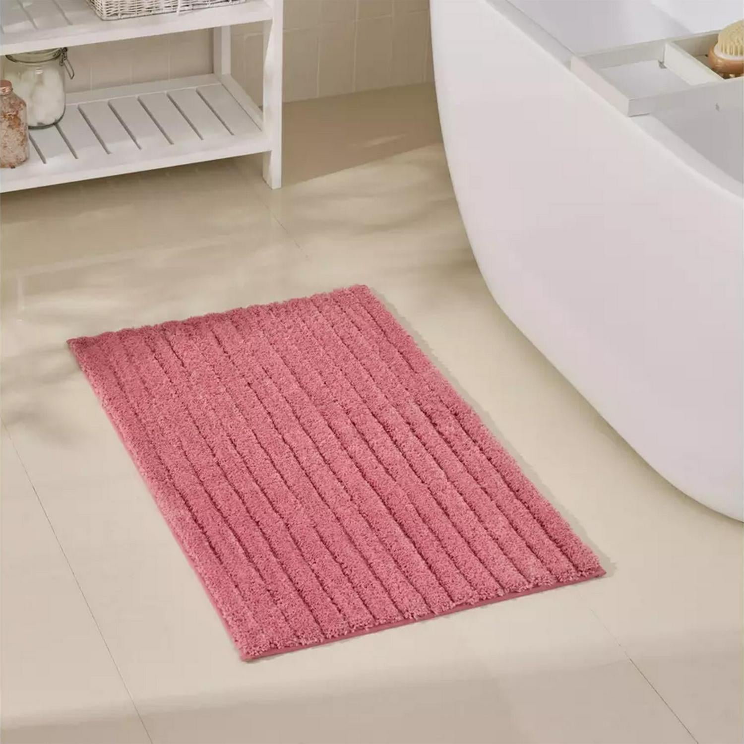 Habitat Supersoft bath mat rose pink 80x50cm, UK version