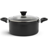 Habitat 24cm Aluminium Stockpot - Black