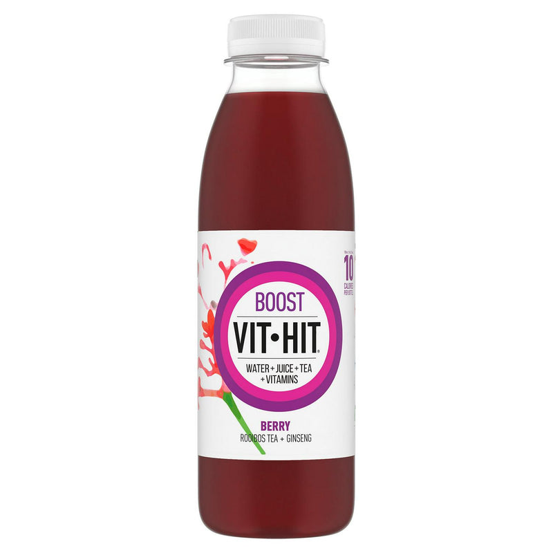 Vit Hit berry ginseng rooibos tea energy drink 500ml (British brand)