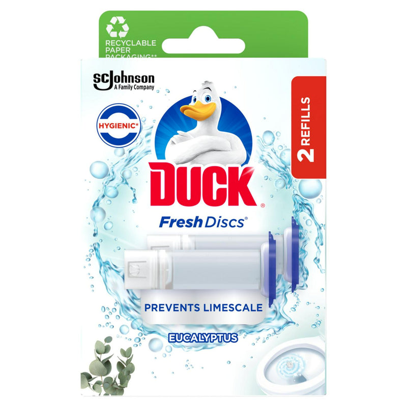 Eucalyptus Scented Toilet Cleaner Discs Twin Refill 36ml