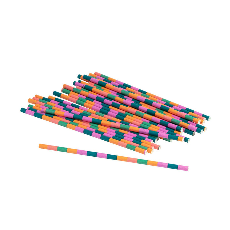 Habitat Rio Carnival Paper Straws 25 pack, UK version
