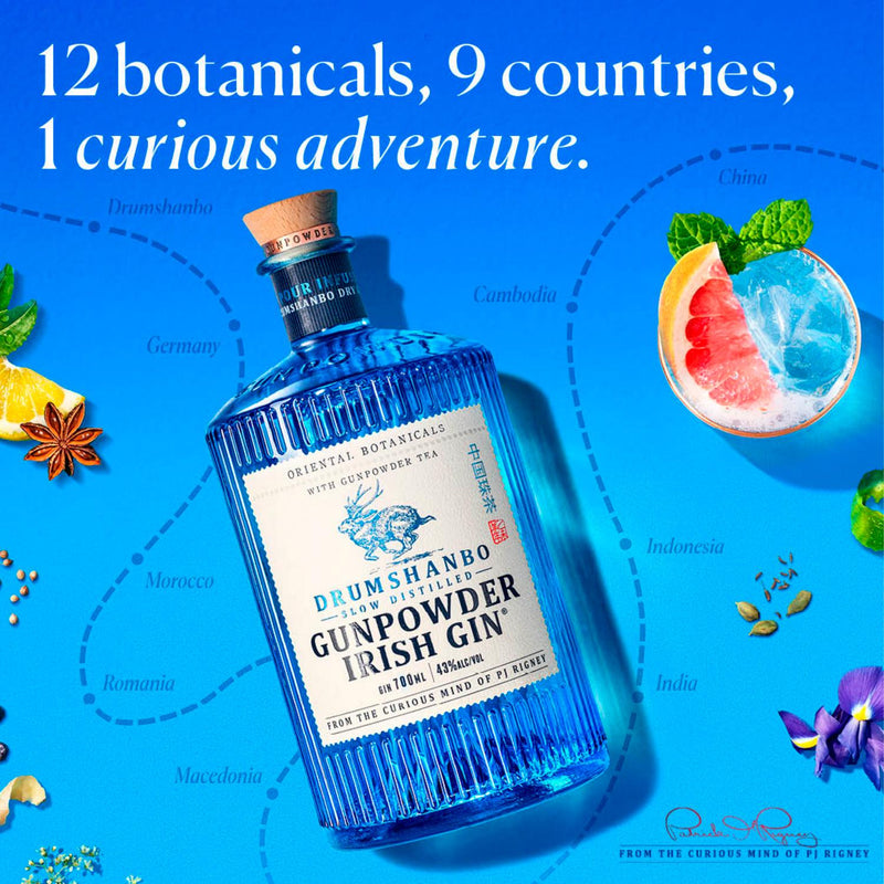 Drumshanbo Gunpowder Irish Gin 70cl - British product