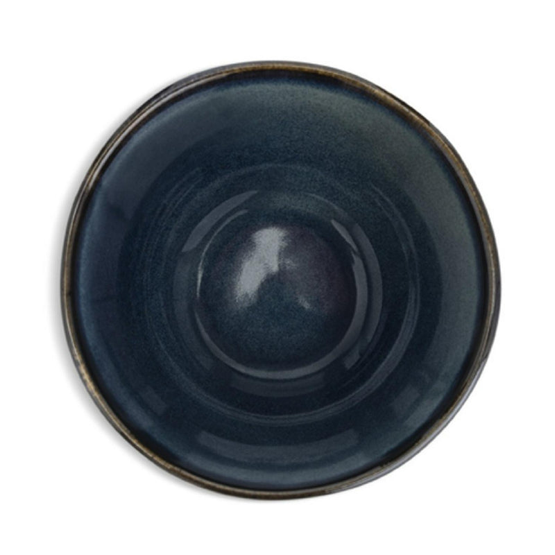 Habitat Reactive Nibble Bowl Navy Glazed Stoneware, UK version