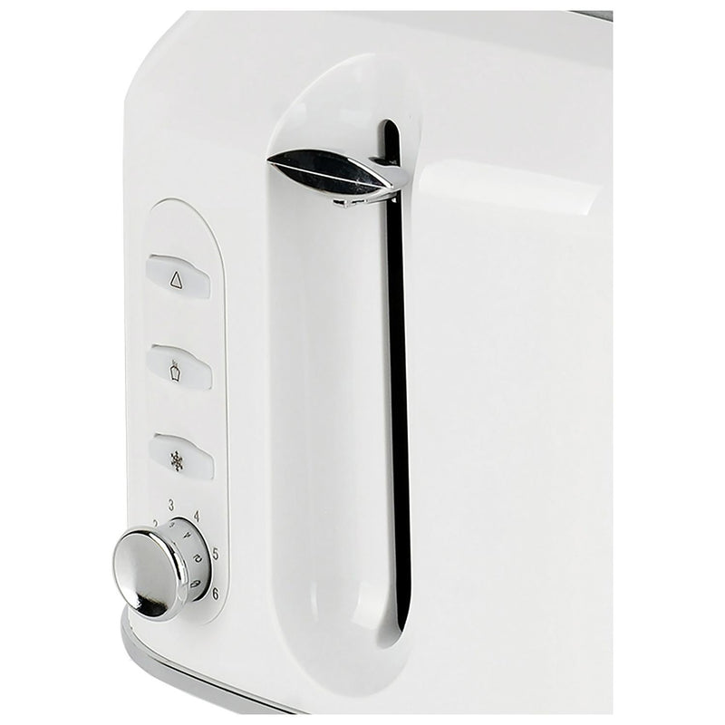 Cookworks Texture Tilly 2 Slice Toaster - White