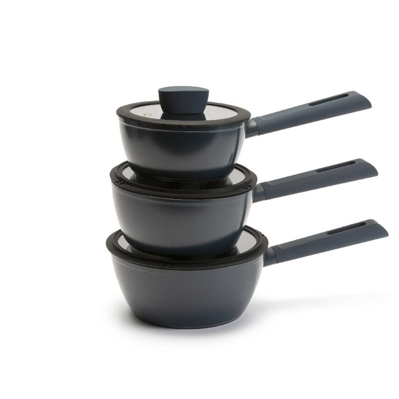 Habitat 3 Piece Saucepan Set 16-20cm, UK version