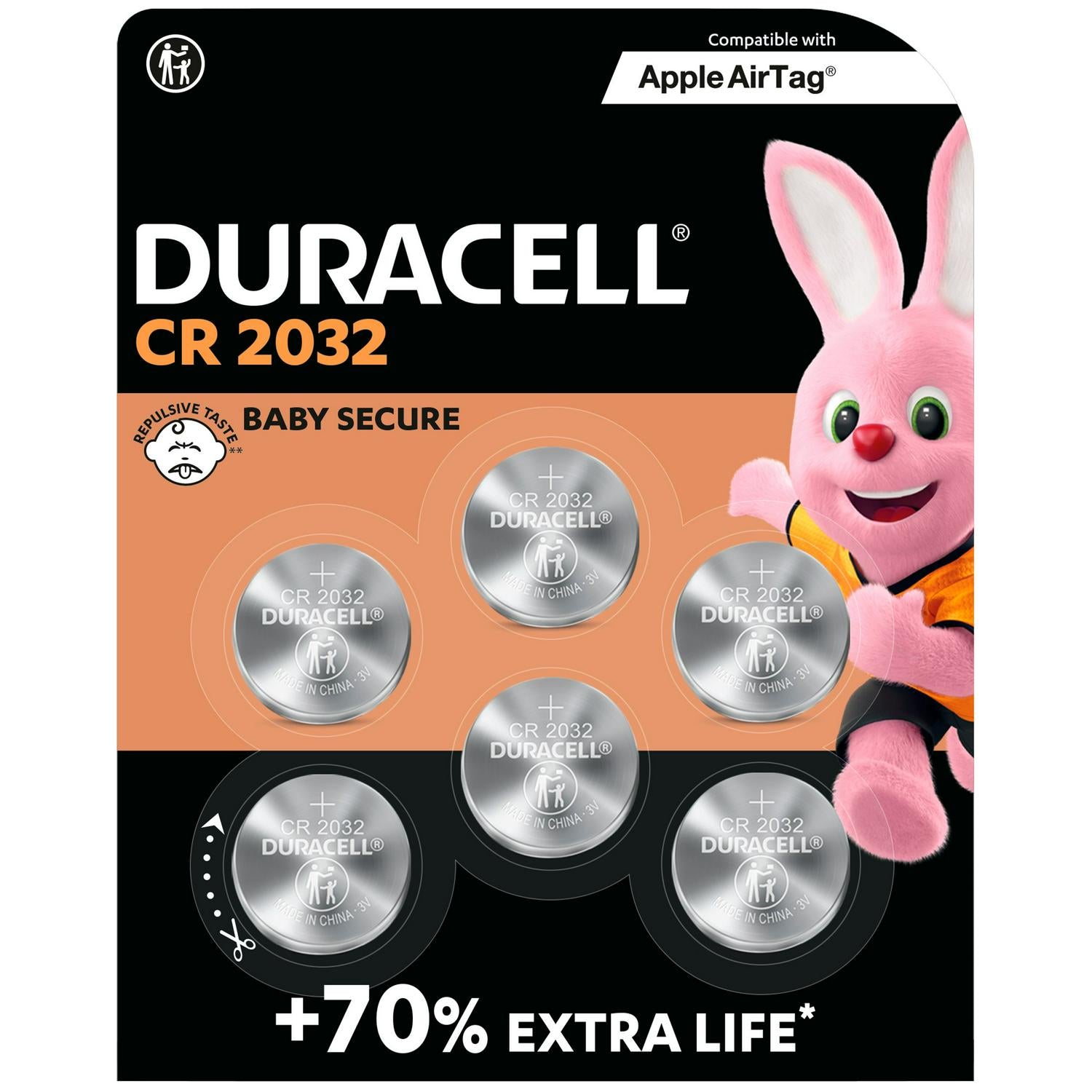 Duracell CR2032 Lithium Coin Battery 3V - British product