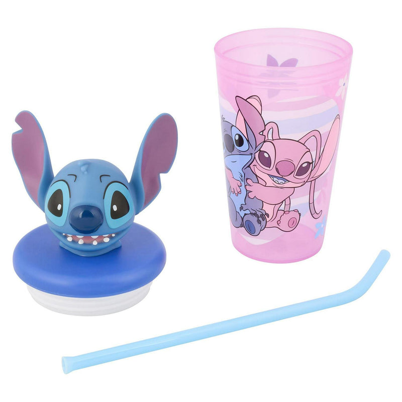 Disney Stitch 3D Head Cup Lilac 444ml - British product