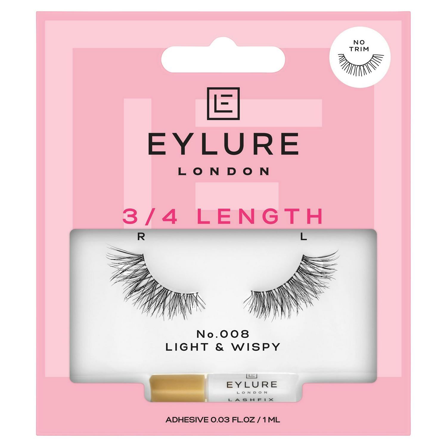 Eylure false eyelashes Fluttery Light - British product