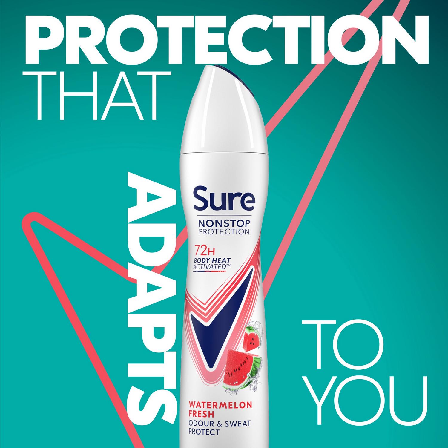 Sure Nonstop Protection Watermelon Fresh Aerosol 250ml (British brand)