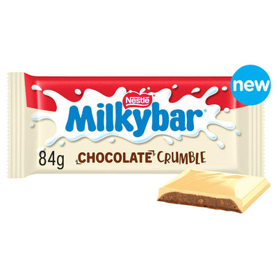 Sainsburys Milkybar Chocolate Crumble Barre Chocolat Blanc 84g - Acheter en ligne chez McGrocer