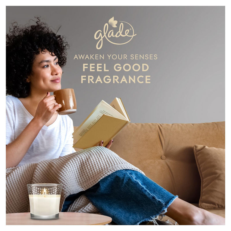 Glade Vanilla Blossom scented candle 112g, imported from the UK