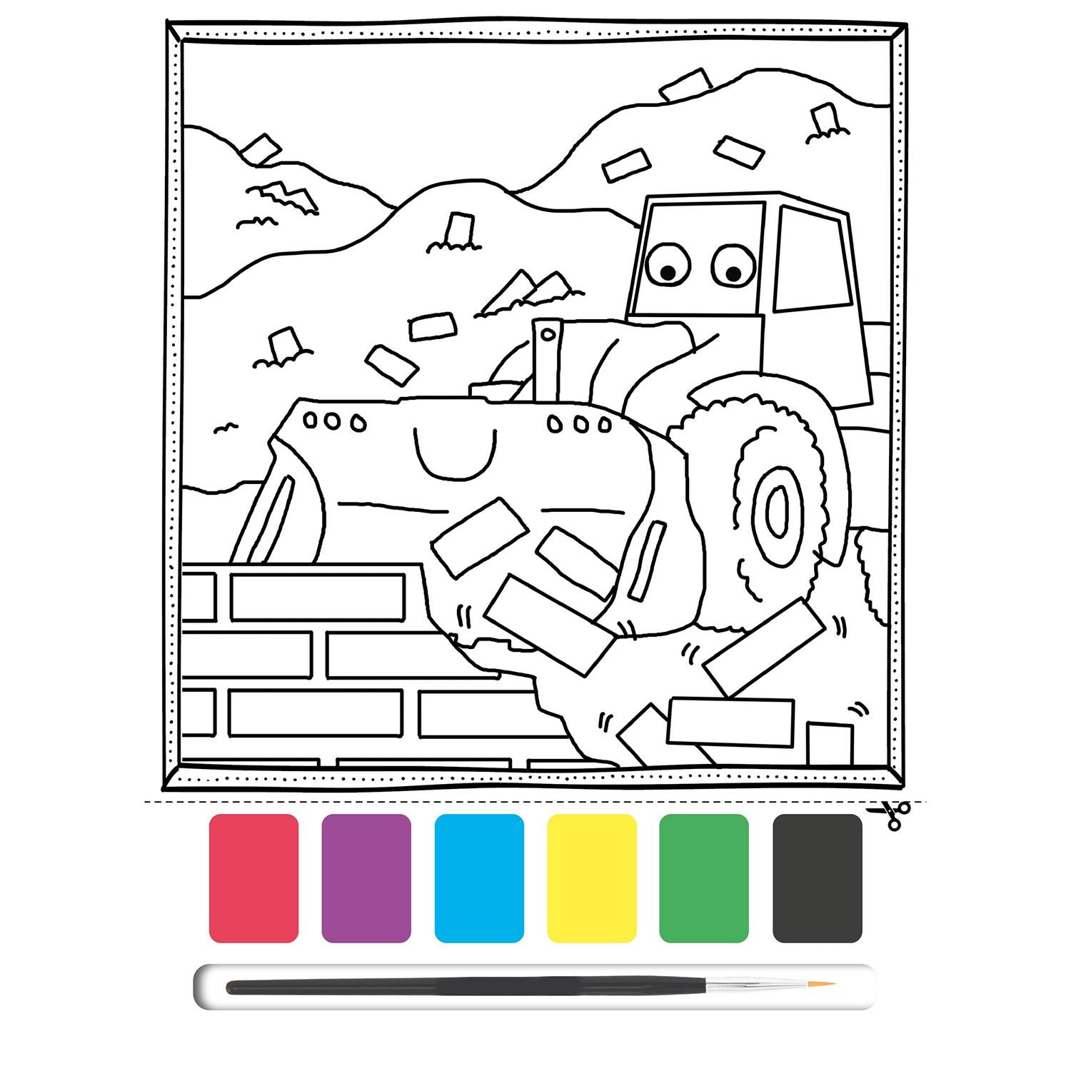 Igloo Books Things That Go Paint & Colour Book, UK version