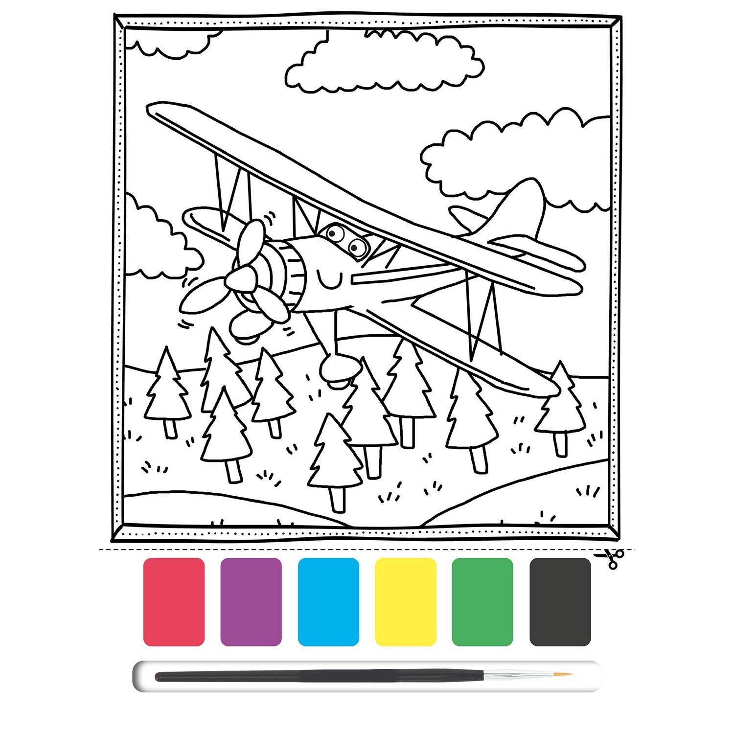 Igloo Books Things That Go Paint & Colour Book, UK version
