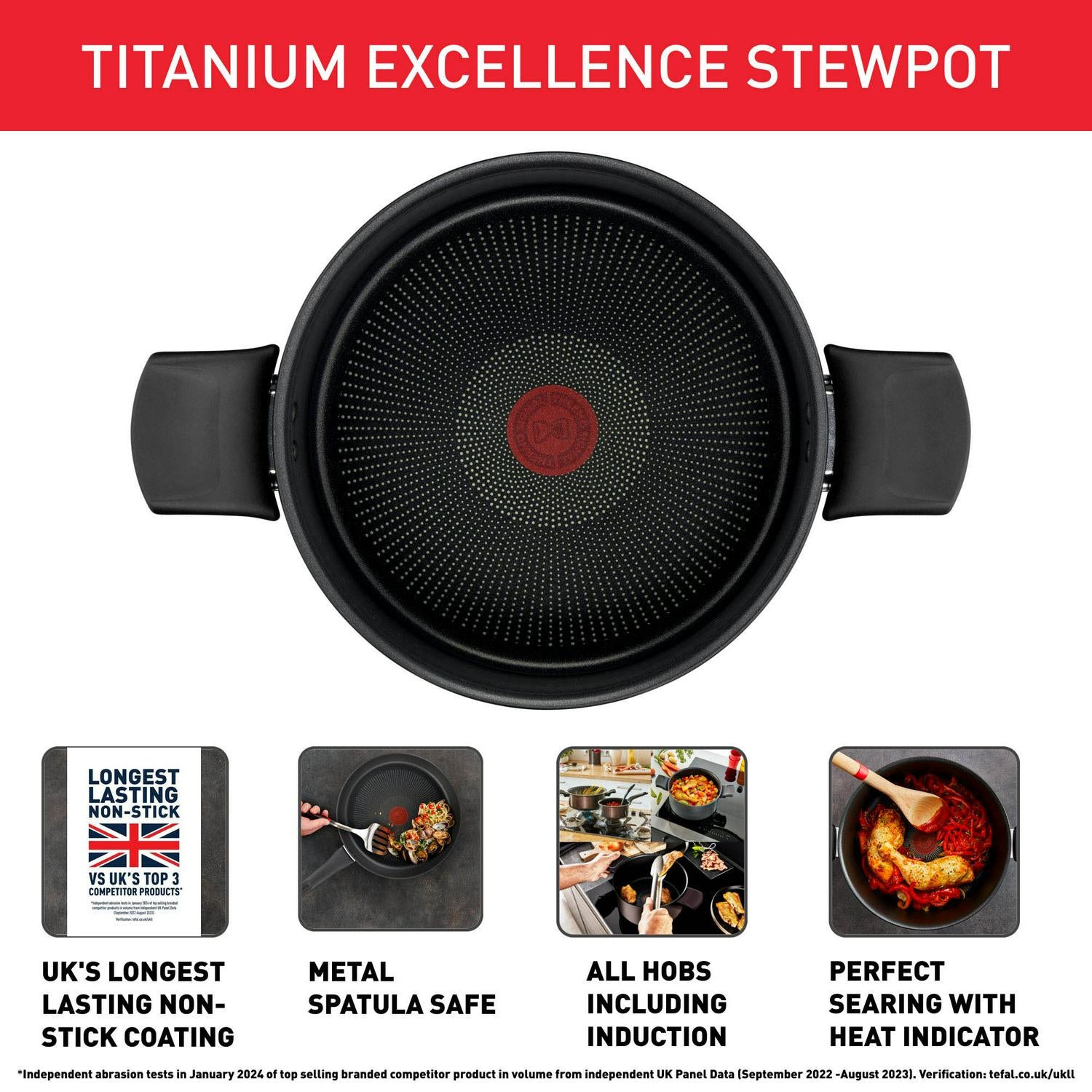 Tefal Titanium Excellence Stewpot 24cm (British brand)