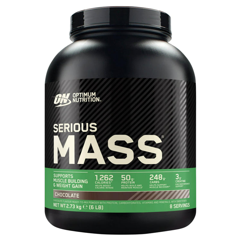 Optimum Nutrition Serious Mass Protein Powder Chocolate Flavour 8 Servings 2.73kg