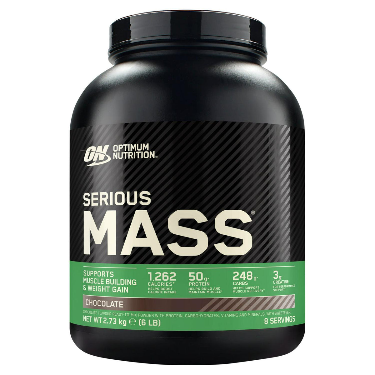 Optimum Nutrition Serious Mass Protein Powder Chocolate Flavour 8 Servings 2.73kg