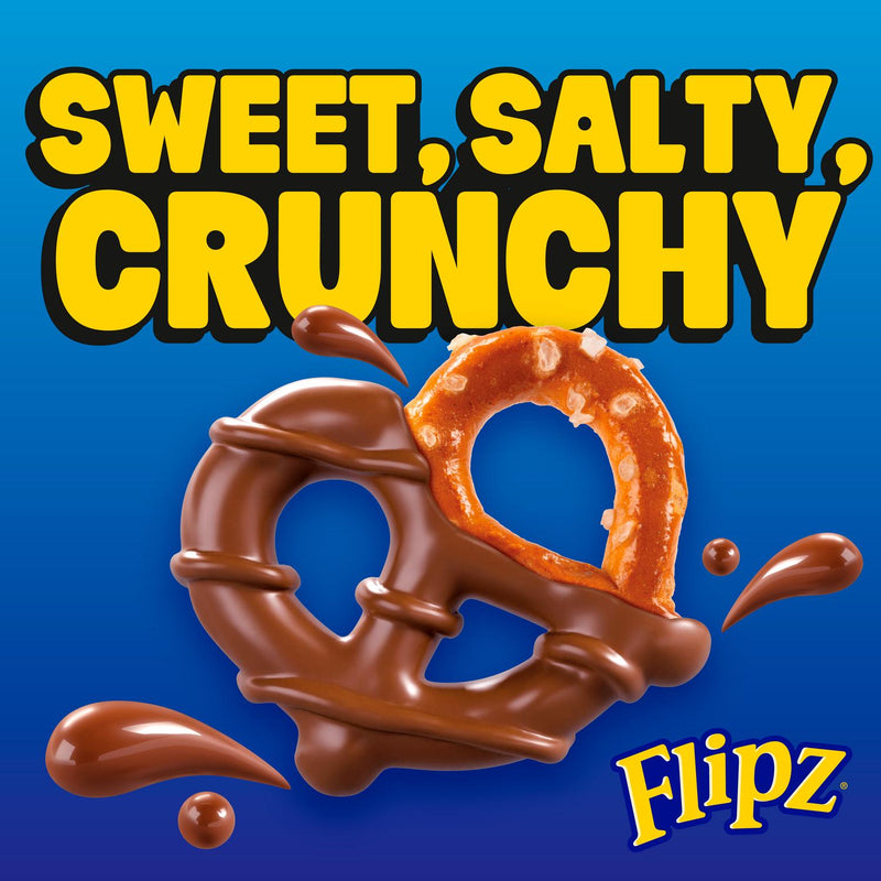 Flipz Peanut Butter Flavour Coated Pretzel Snacks 90g