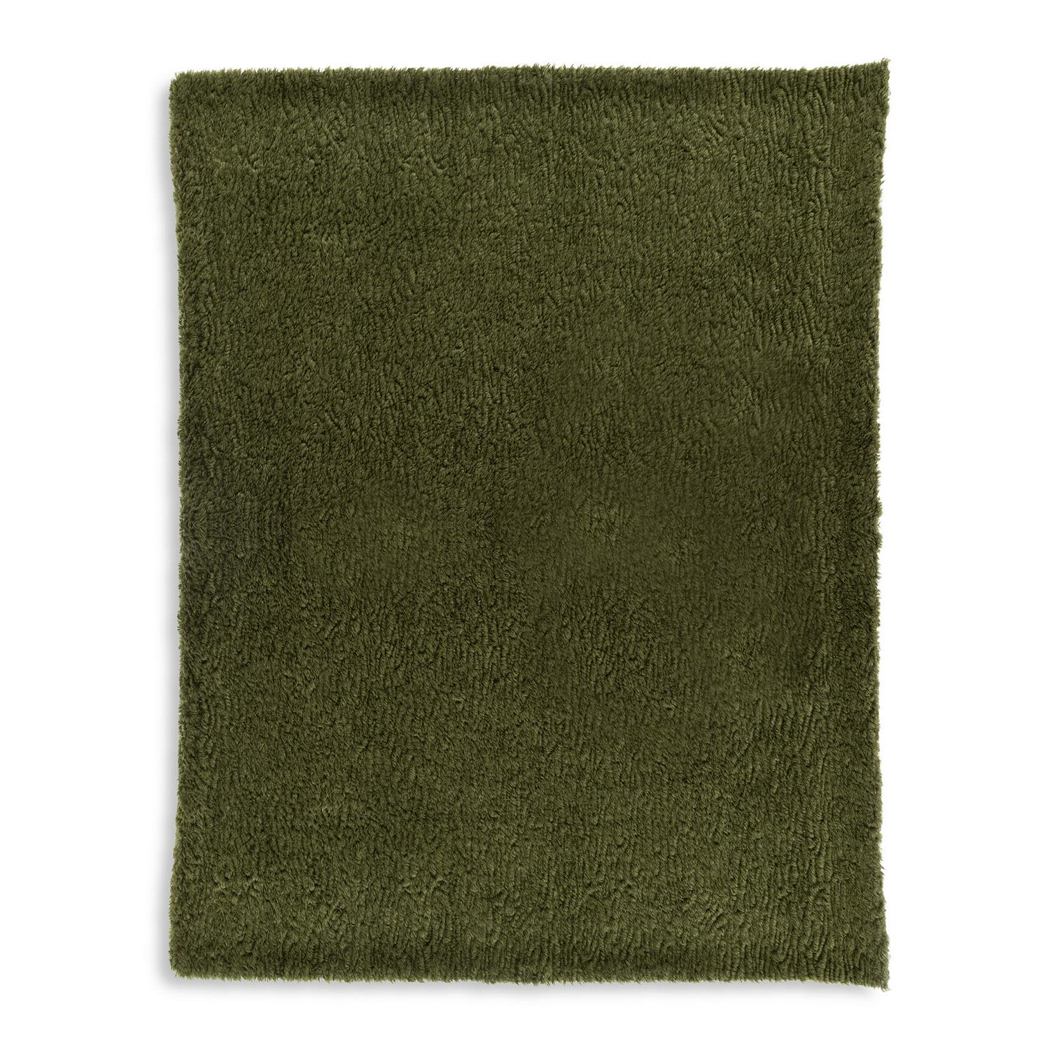 Habitat moss green shearling throw 125x150 cm, UK version
