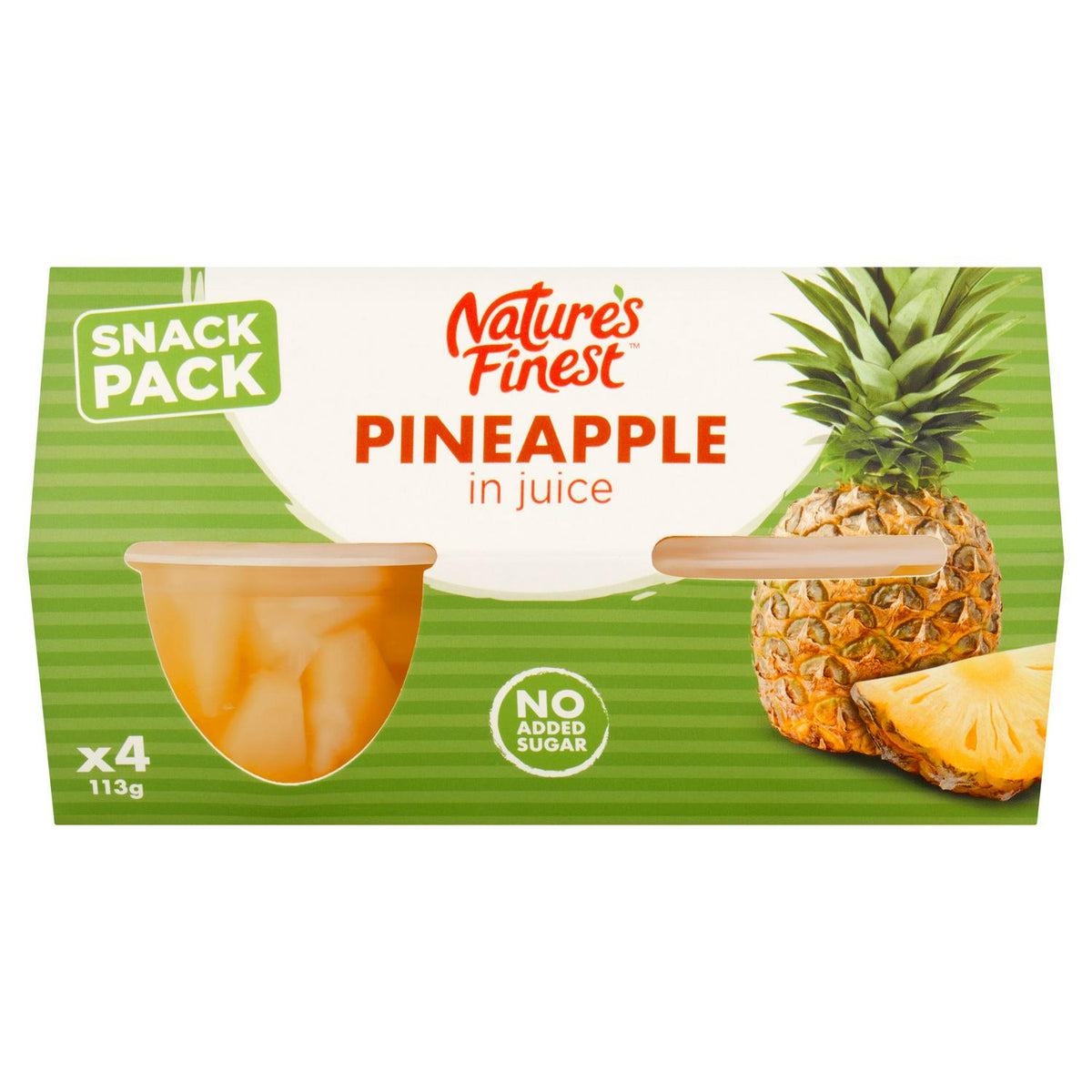 Pineapple in Juice, No Added Sugar, 4x113g