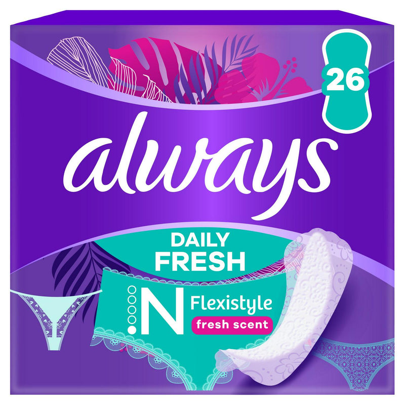 Always flexistyle slim panty liners floral fresh scent - British product