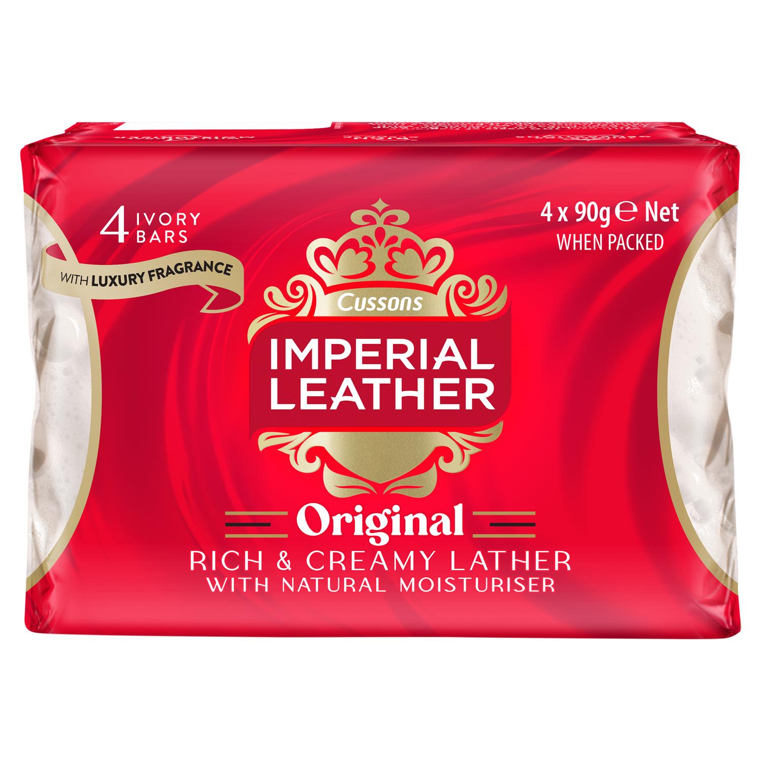 Imperial Leather Original Bar Soap 4x90g, UK version