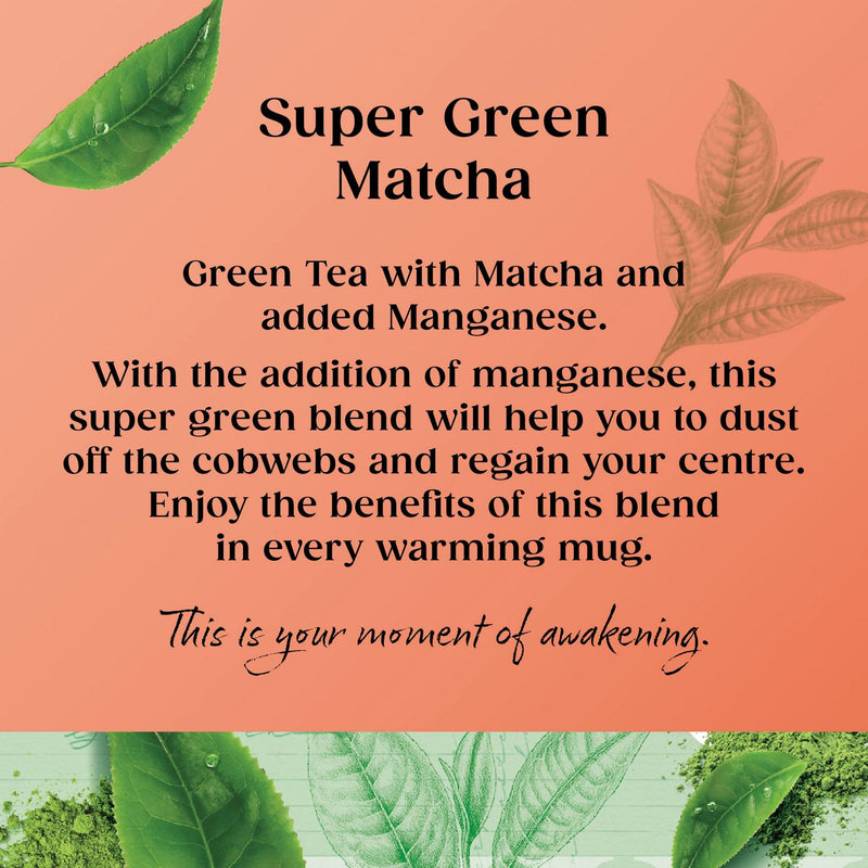 Twinings Superblends Super Green Matcha Tea Bags 40g (British brand)
