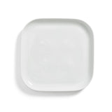 Habitat Riko square white ceramic dinner plate, UK version