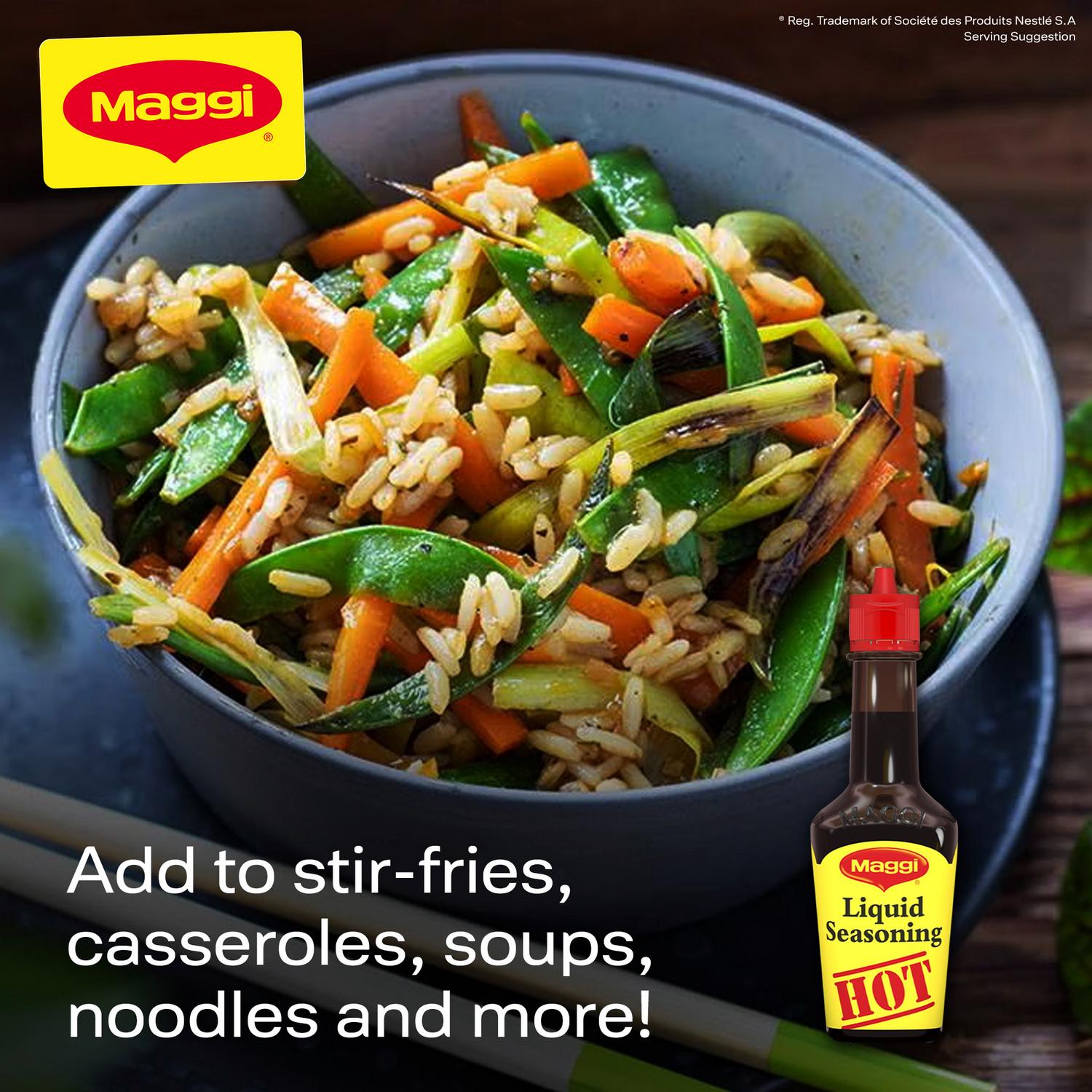 Maggi Hot Liquid Seasoning 100ml, imported from the UK