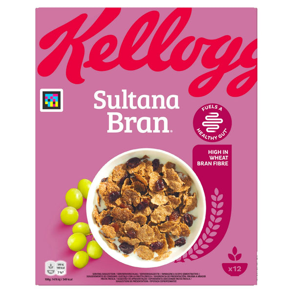 Bran Enriched Wheat Flakes with Sultanas, Fortified with Vitamins and Iron, 500g