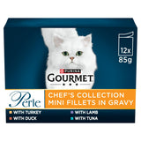 Gourmet Perle Chef's Collection in Gravy Wet Cat Food 12 x 85g