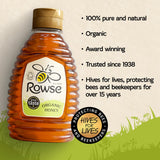 Rowse Organic Squeezy Honey 340g, imported from the UK