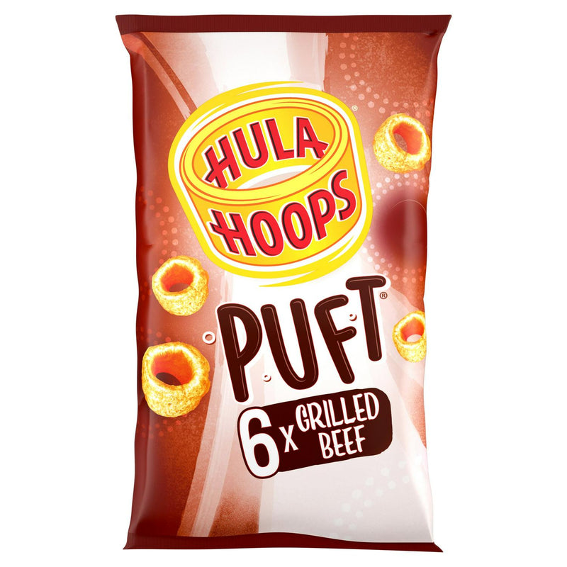 Hula Hoops Puft Beef Multipack Crisps x6