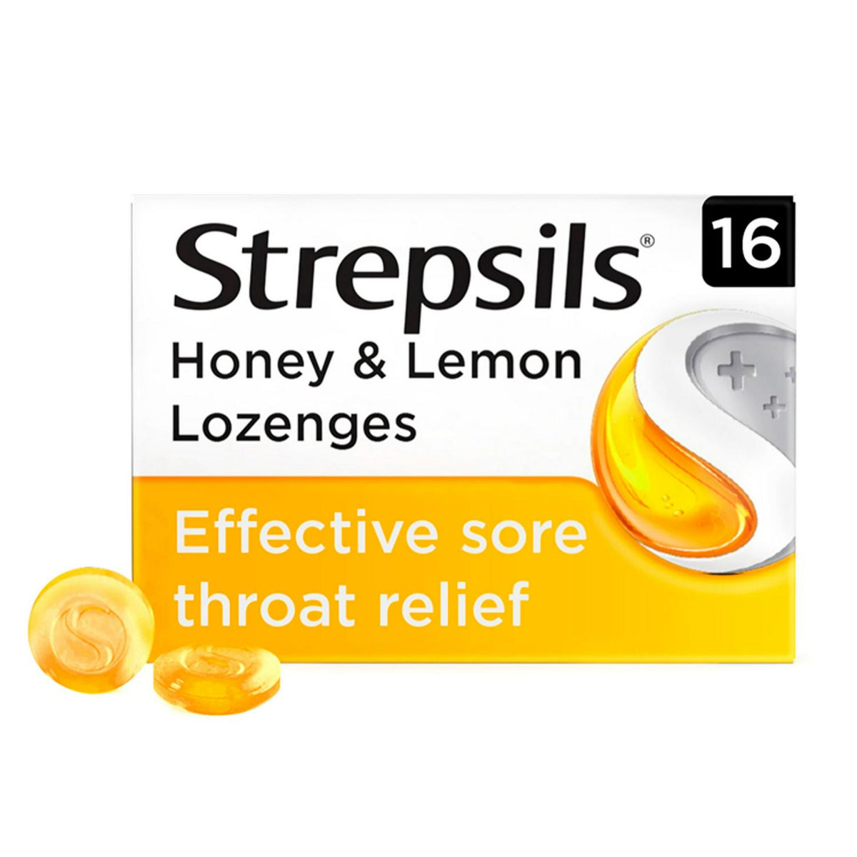 Strepsils Honey & Lemon Lozenges for Sore Throat x16