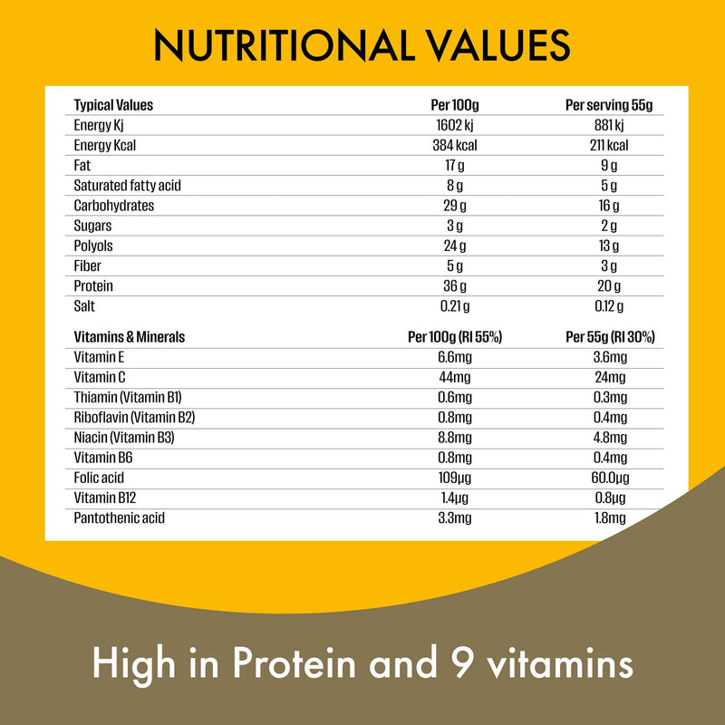 Fulfil chocolate hazelnut whip protein bar 55g - British product