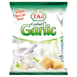 Taj Crushed Garlic 400g product pack (British brand)